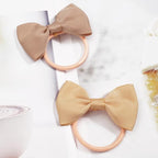 CÉLLOT Toddler Hair Accessories - 40pcs 2.75" Elastics Rubber Ribbon Bands, Bows for Baby Girls, Kids & Children, Pastel Colors