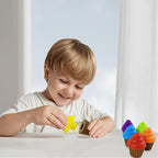 Cupcake Toy Toddler Toy Learning Colors and Shape-Shape Sorting Toys for Toddlers-Geometry Manipulatives Toddler Sensory Toys for Kids 1-3 - Child Montessori Toys for 18 Month Old Girls Boys