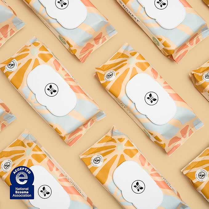 The Honest Company Clean Conscious Multi-Use Wipes | Hypoallergenic + Unscented for Sensitive Skin | Over 99% Water, Compostable, Plant Based, Baby Wipes | Sunburst, 864 Count