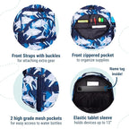 Wildkin ECO rPET 17-inch Large Backpack – Sustainable, Padded, Adjustable – Sharks