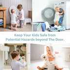 Child Proof Door Knob Covers (4 Pack), Toddler Door Locks, Baby Proof Safety Locks for Doors, Easy Install & No Tools Needed