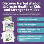 Herb Fairies: 13 Plant Books Set & Digital Learning System - Explore Plants & Healing Herbs Through Engaging & Educational Stories - Includes Audiobooks, Printables, Recipes, Crafts, Puzzles & Games