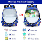 Accmor Toddler Backpack with Leash, Cute Kids Backpacks with Anti Lost Wrist Link, Mini Baby Backpack Leash Walking Harness for Outdoor Travel, Small Excavator Backpack Tether Protector for Boys