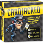 CARDJACKED Party Game – 4-10 Players, Ages 8+, 20+ Minutes – Family-Friendly Strategy for Kids, Teens & Adults for Game Night