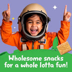 Get'ems! from Gerber, Snacks for Kids, Parmesan Space Crackers, Made with Real Veggies & Fruits, Iron & Vitamin E - 4 pack