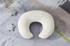 Nursing Pillow and Positioner Breastfeeding and Bottle Feeding, Propping Baby, Tummy Time, Sitting Support, with Removable Dots Cover, for Baby Boy Baby Girl（Pristine）