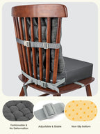 Booster Seat for Kitchen Chair, Adjustable Washable Safety Belts Toddler Booster Seats, PU Non-Slip Kids Dining Table Booster Seat, Portable Travel Increasing Cushion for Baby Child Kid Boy Girl