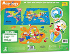 Imagimake Mapology World Map Puzzle - Includes Country Flags & Capitals | Fun Jigsaw Puzzle Kids Ages 5-8 | Educational Toys for Ages 8-13 | Geography Gifts for Girls & Boys 5, 6, 7, 8, 9, 10, 11, 12