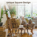 ASAKUKI 700 ml Premium Essential Oil Diffuser, 5 in 1 Ultrasonic Aromatherapy Fragrant Oil Vaporizer Humidifier, Timer and Auto-Off Safety Switch, 7 LED Light Colors