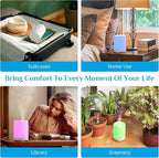 ASAKUKI Essential Oil Diffuser, 5-in-1 Quiet Humidifier, Home Fragrance Aroma Diffuser with 7 LED Color Changing Light and Auto-Off Switch (Pure White)