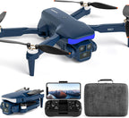 K417 Drone with Camera 1080P HD,Blue LED Lights AI Drones,90° Electric Adjustable with 2 Cameras for Adults,FPV Transmission,Remote Control Quadcopter with Altitude Hold for Beginners,Carry Case