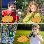 Walkie Talkies for Kids Toys for Boys Aged 5+ Outdoor Toys 2 Way Radio 22 Channel 3 Miles Range for Camp Hunt Adventure Game Birthday 6 7 8 9 10 Year Old Boys Gifts (Blue)