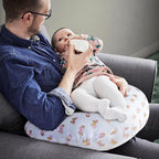 Little Grape Land Nursing Pillow, Breast Feeding Pillows for Mom, Butterfly Soft Cover with Breathable Filling, Feeding Support Pillow for 0-12 Months, Multifunctional Support Cushion for Travel