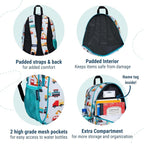 Wildkin 15-inch Kids Backpack – Durable, Padded, Adjustable for School & Travel - Modern Construction