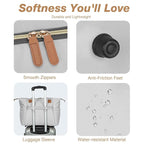 Diaper Bag Tote, Large Diaper Bags Waterproof, Hospital Bag for Labor Delivery, Baby Bag with Pacifier Case, Travel Diaper Tote with Changing Pad, Grey