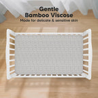 KeaBabies 2-Pack Baby Crib Sheets for Boys, Girls - 52x28 Viscose Derived from Bamboo Toddler Bed Sheets Neutral, Fitted Crib Mattress Cover for Standard Baby Bedding, Soft & Cozy (Nordic)