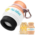 Solar Buddies Bag Bundle & Carabina Clip - Full Green - Refillable Roll on Sponge Sunscreen, Suncream & Lotion Applicator For Kids, Adults & Families - Holds 3.4fl oz, Perfect Size for Travel