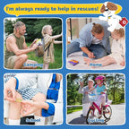 StBernard First Aid Kit for Kids, Small Pocket Size Medical Kit with Cute Bnadages, Tools for Daily Emergencies, Organized Pouch for Toddler & Children, Home, Camping, Travel, Playground(Yellow)