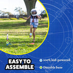 Stomp Rocket Space Collection Rocket Launcher for Kids, 3 NASA Rockets - Backyard & Outdoor Fun Toy Gift for Boys & Girls - STEM Soft Foam Blaster Set Soars Up to 100 Feet - Ages 5 & Up