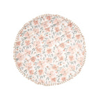 Crane Baby Padded Floor Mat, Pink Floral Nursery Decor, Activity Mat, 40" x 40", Baby Tummy Time, Baby Girl Nursery Essentials