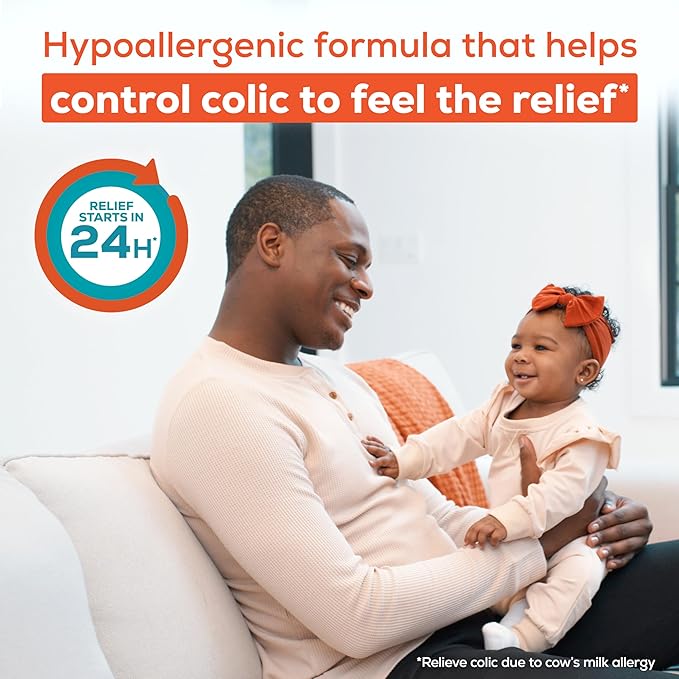 Enfamil Nutramigen Hypoallergenic Baby Formula with Iron, Lactose Free, Colic Relief from Cow's Milk Allergy Starts in 24 Hours, Brain Building DHA, Probiotic LGG for Immune Support, 19.8 Oz, 4 Count