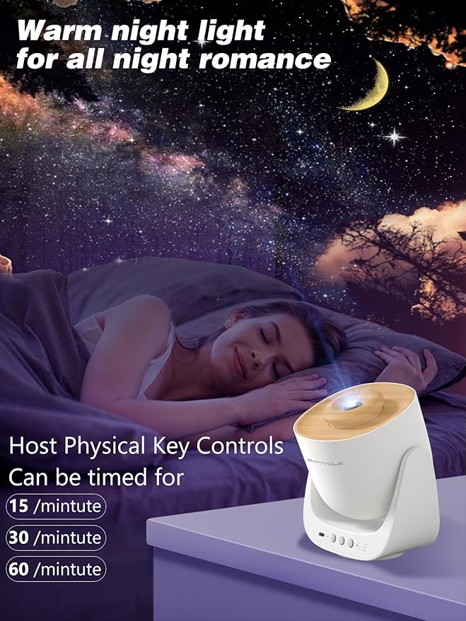 Galaxy Star Projector for Bedroom, Home Planetarium Night Light Projector with Timer High-Definition Soft Light for Relax, Kids, Ceiling, Room Decoration, Gifts