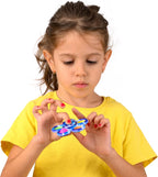 Nutty Toys Fidget Spinner Dimple Popper Sensory Toy - Top Stress & Anxiety Relief Gifts 2024 Unique Christmas Stocking Stuffers Idea for Toddler Kids & Adults Best Teen Girl Teenage Boys Tween Present