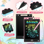 Tinlade 12 Pack LCD Writing Drawing Tablets 8.5 Inch Bulk Colorful Doodle Board Erasable Electronic Painting Drawing Pads Learning Toy Gifts for Kids Boys Girls(Pink, Light Blue, White, Black)