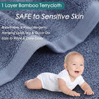 Wash Cloths 12 Pack, 13x13 inch Large Face Towel on Sensitive Skin, Easy to Clean Slate Blue Makeup Eraser Cloth, Super Soft and Gentle Bath Washcloths for Face and Body, Reusable Facial Clean Clot