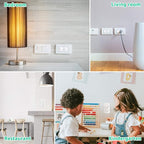 Outlet Covers (42 Pack) with Hidden Pull Handle Baby Proofing Plug Covers 3-Prong Child Safety Socket Cover Electrical Outlet Protectors Baby Proof Plug Protectors