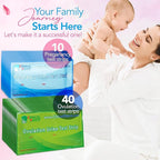 Clinical Guard Ovulation and Pregnancy Test Strips - 40 Ovulation Test Strips and 10 Pregnancy Test Strips, Ovulation Kit, Lh Test Strips, Ovulation Tests, Hcg Test Strips, Fertility Test for Women