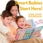 New! Learn Korean for Kids, Momo Learns Korean Vol. 2, Bilingual Korean Baby Book for Kids, Babies & Toddlers 1-3, Kids Board Book w/ Hangul, First Words & Songs, Language Toy for Preschoolers 0-3