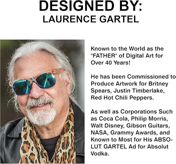 Shashibo Limited Edition Gartel Shape Shifting Box - Award-Winning, Patented Fidget Cube w/ 36 Rare Earth Magnets - Designed by Digital Art Pioneer Laurence Gartel (4 Pack)