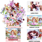 Jumbo Floor Puzzle for Kids,48 Piece Princess Large Jigsaw Puzzles,Puzzle for Toddler Ages 3-5,Preschool Educational Intellectual Development Toy Gift for Boys & Girls Ages 4-8