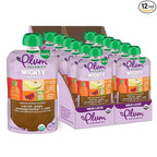 Plum Organics Mighty Immunity Organic Toddler Food - Carrot, Pear, Pomegranate, and Oat - 4 oz Pouch (Pack of 12) - Organic Vegetable Toddler Food Pouch