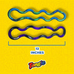 Tangle Palm Metallic 2-Pack Aqua Blue and Plum Purple - Big Tangle for Hands - Desk Toy for Adults Boys Girls