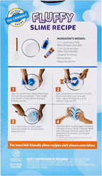 Elmer’s Fluffy Slime Kit, Includes Translucent Color Glue, Glitter Glue, Fluffy Slime Activator, 4 Count - Perfect for Parties, Gift, Activity Time