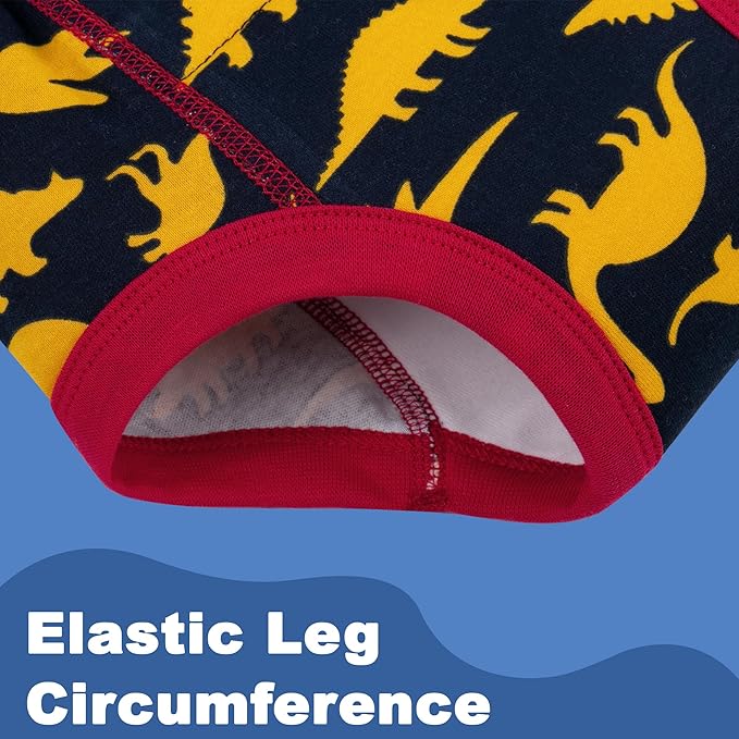 BIG ELEPHANT 10-Packs Training Underwear Absorbent Toddler Potty Trained Pants for Boys and Girls, 12 Months - 9 Years