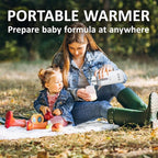 IXTECH Portable Water Warmer for Baby Formula, Milk, 8 oz., Electric Warming with Adjustable Temperature Control, Leak-Resistant Spout, Rechargeable and Wireless