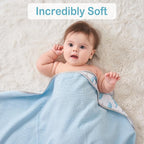 Viviland Baby Towels and Baby Wash Cloths Set Hooded Baby Towels Baby Wipes Absorbent Bath Face Towels Burp Cloths or Face Towels for Girl Boy 6-Pack Size 28 x 28 Inch(Dinosaur)