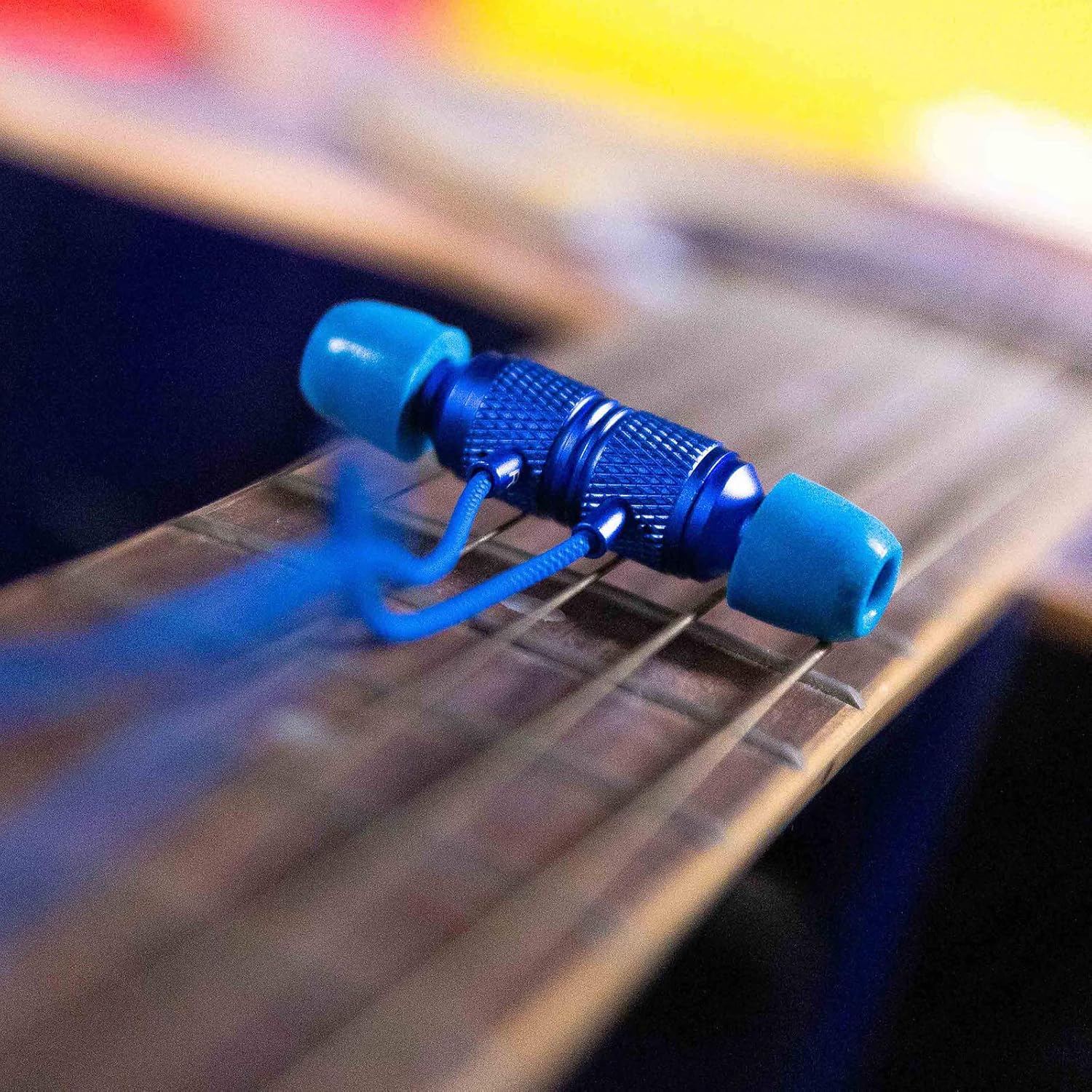 LUDOS Ultra Wired Earbuds in-Ear Headphones, 5 Years Warranty, Earphones with Microphone, Noise Isolating Ear Buds, Memory Foam for iPhone, Samsung, School Students, Kids, Women, Small Ears - Blue