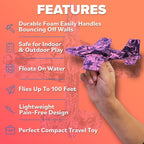 Foam Airplanes for Kids - Best Girl Toys Age 4 & Up - Engaging Toy for 7 Year Old Girl Birthday Gifts - Stocking Stuffers for Girls All Ages - Fun Sports Toy & Party Favors & Outdoor Toys Age 6-8