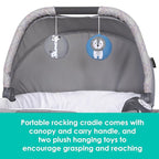 Baby Trend Lullaby Nursery Suite EZ-Fold Playard with Portable Rocking Lounger, Madrid Plaid