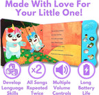 Nursery Rhymes: Musical Toys & Interactive Sound Book for Toddlers 1-3, Baby’s First Year Music Book Gift, Singing Book for 1 Year Old Toddler & Kids, Nursery Rhymes Musical Books & Educational Toy