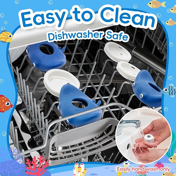 b&h Silicone Baby Bath Thermometer - Safety Digital Infant Bathtub Temperature Thermometer, Color-Coded Display, Quick-Read, Detachable Silicone Jacket, Dishwasher Safe, Temperature Toy