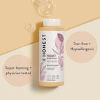 The Honest Company Foaming Bubble Bath Gentle for Baby Naturally Derived Tear-free Hypoallergenic Sweet Almond Nourish 12 fl oz