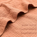 Muslin Baby Lounger Cover, Baby Padded Lounger Cover, Infant Floor Seat Cover, Organic Cotton Removable Slipcover Fits Newborn Lounger for Boys and Girls(Light Brown)