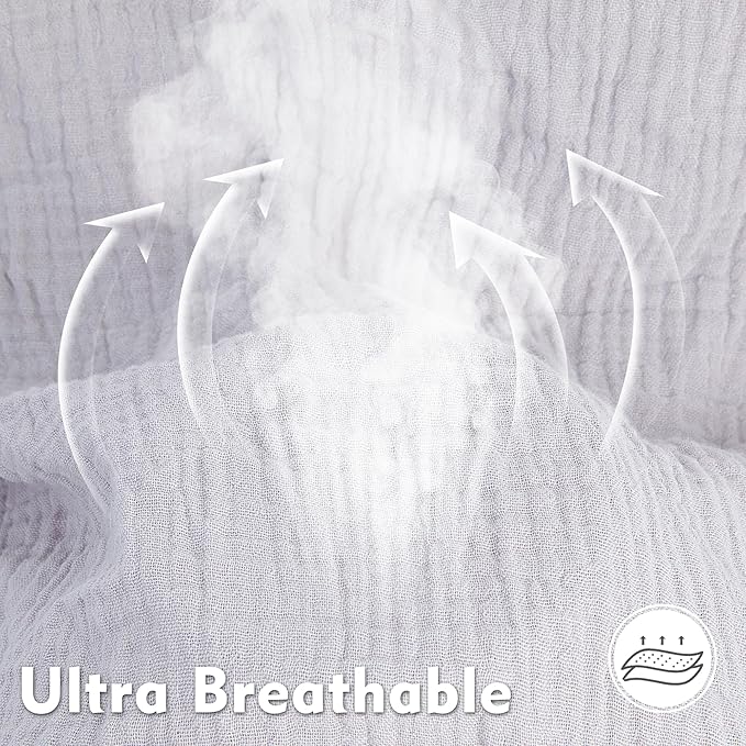 Pro Goleem Muslin Nursing Pillow Cover, 100% Cotton Soft Breathable Feeding Pillow Slipcover for Breastfeeding Moms, Fits Standard Infant Nursing Pillow, for Boys and Girls, 2 Pack (Grey＆Green)