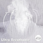 Pro Goleem Muslin Nursing Pillow Cover, 100% Cotton Soft Breathable Feeding Pillow Slipcover for Breastfeeding Moms, Fits Standard Infant Nursing Pillow, for Boys and Girls, 2 Pack (Grey＆Green)