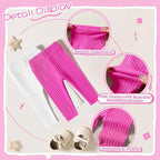 Newborn Toddler Baby Girl Pants Leggings Ribbed Straight Flare Infant Girl Pants Leggings Bell Bottoms 5 Packs